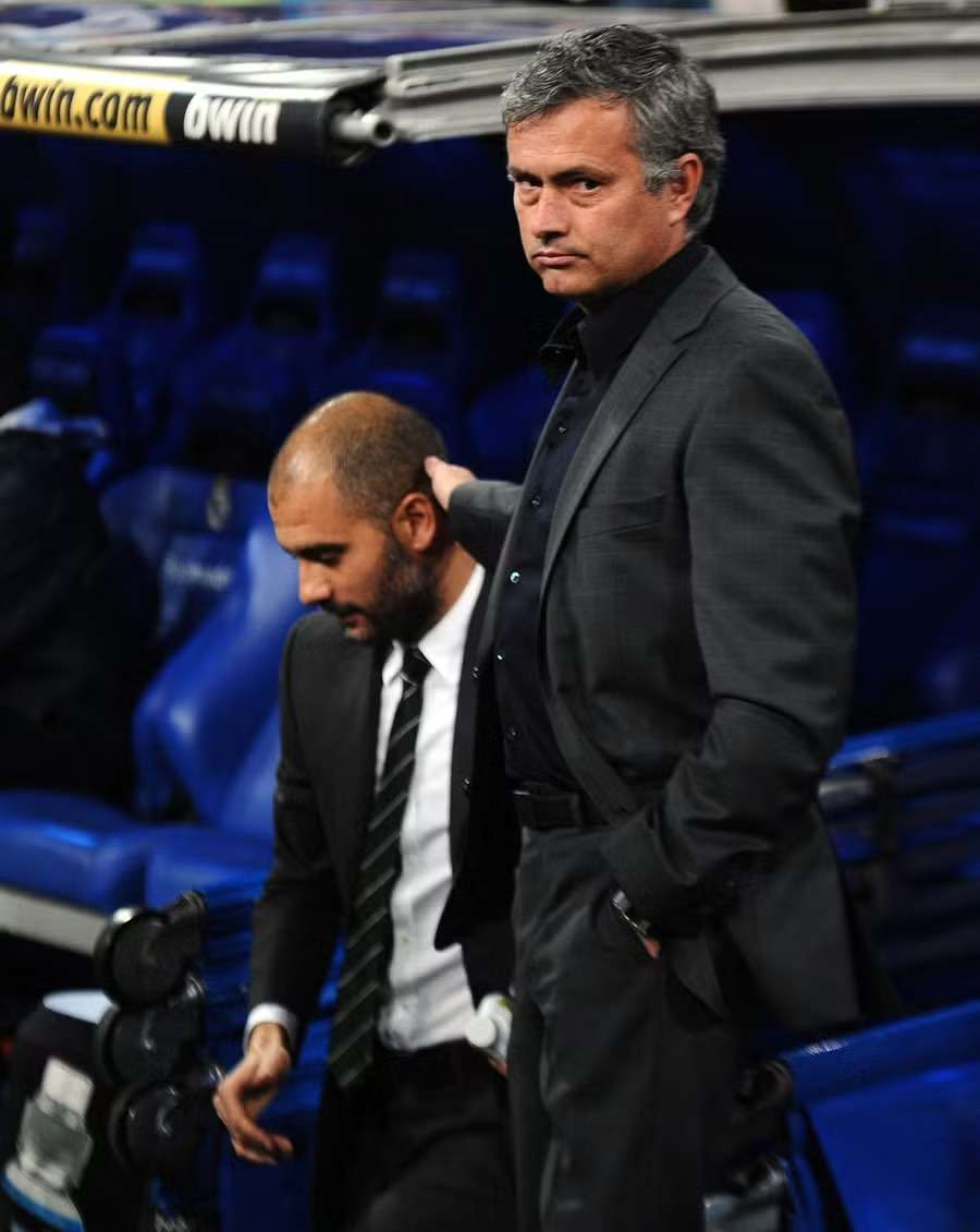 Mourinho y Guardiola en el Bernabéu