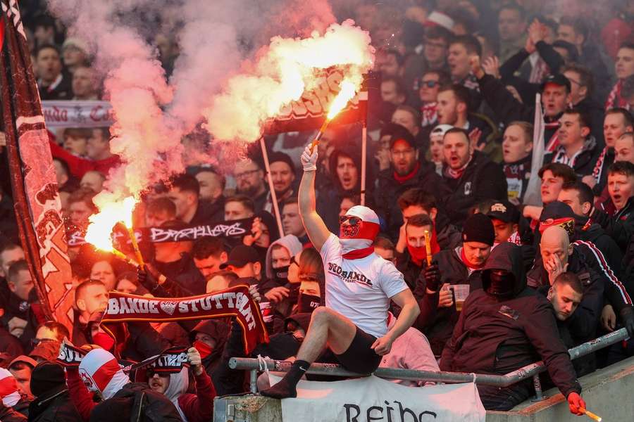 Die VfB-Fans beim Pokalspiel in Nürnberg
