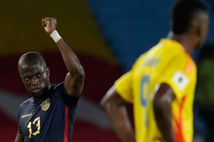 Enner Valencia garantiu a vitória do Equador sobre a Colômbia em Barranquilla 