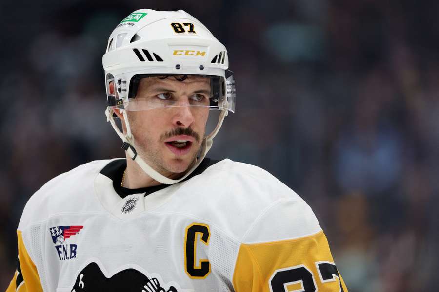 Pittsburgh Penguins centre Sidney Crosby looks on during a match against the Seattle Kraken (January 25, 2025)