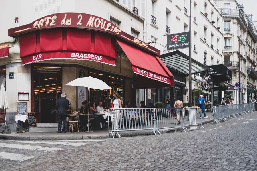La rue Lepic samedi.