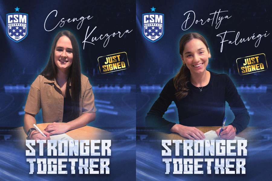 CSM Bucureşti le-a transferat pe jucătoarele maghiare Dorottya Faluvegi şi Csenge Kuczora CSM Bucureşti le-a transferat pe jucătoarele maghiare Dorottya Faluvegi şi Csenge Kuczora