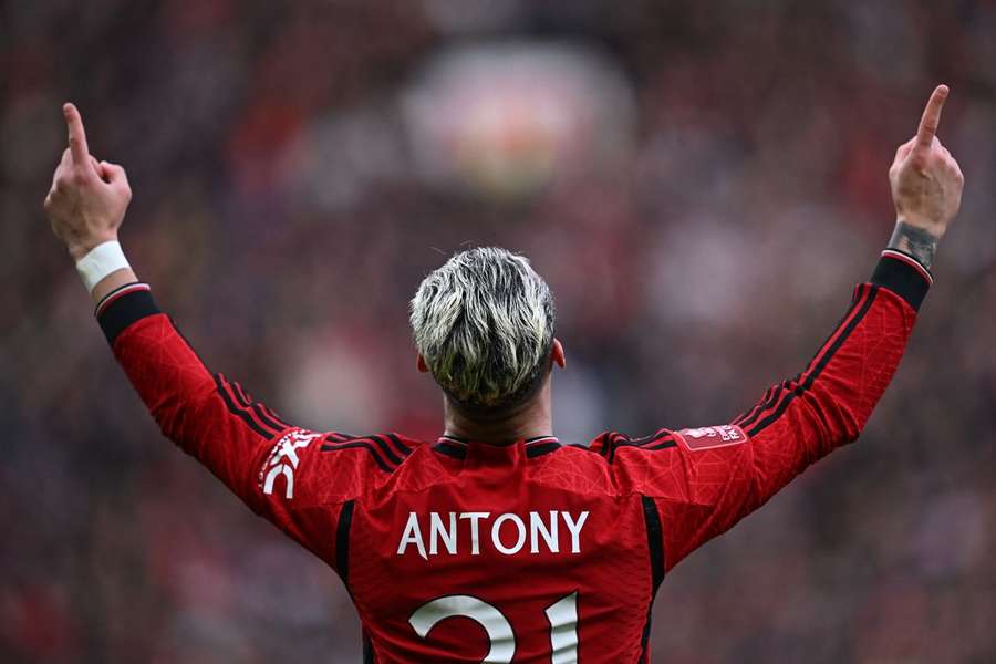 Antony marcou na vitória do Manchester United
