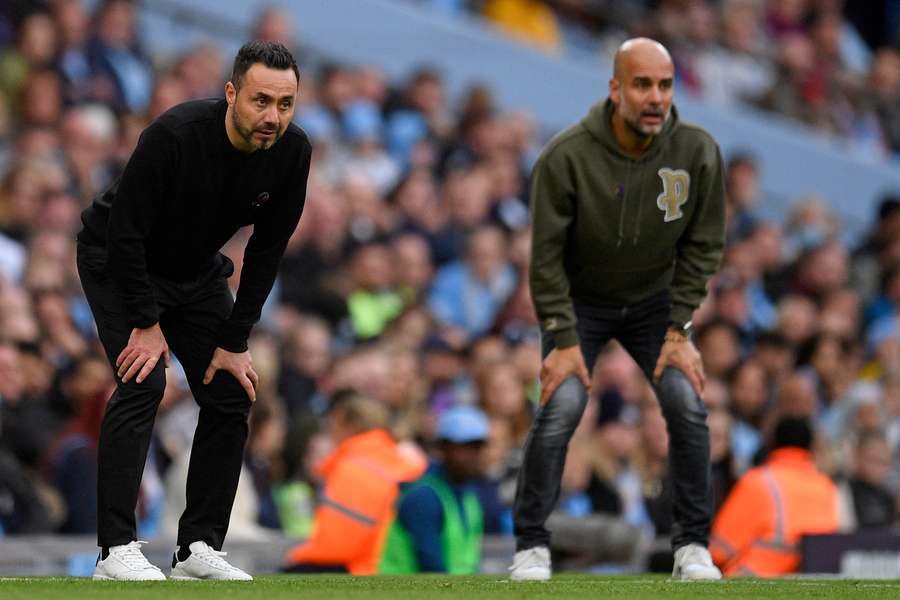 Guardiola, whose City contract runs until 2025, reportedly said "that's the next Manchester City manager" about De Zerbi