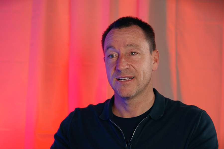 John Terry počas exkluzívneho rozhovoru. John Terry počas exkluzívneho rozhovoru.