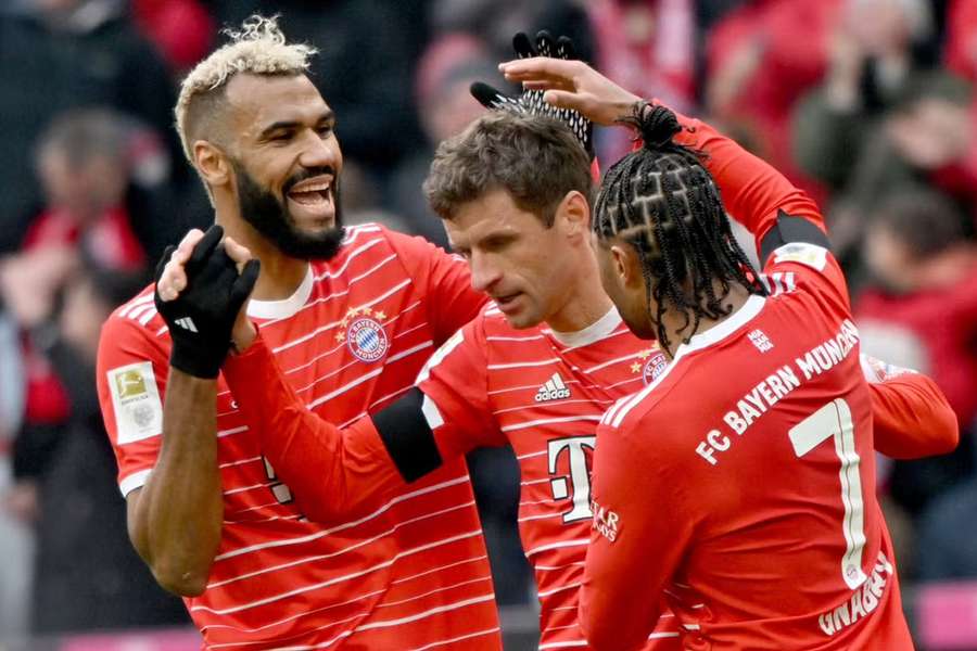 Thomas Muller opened the scoring for Bayern in the 41st minute