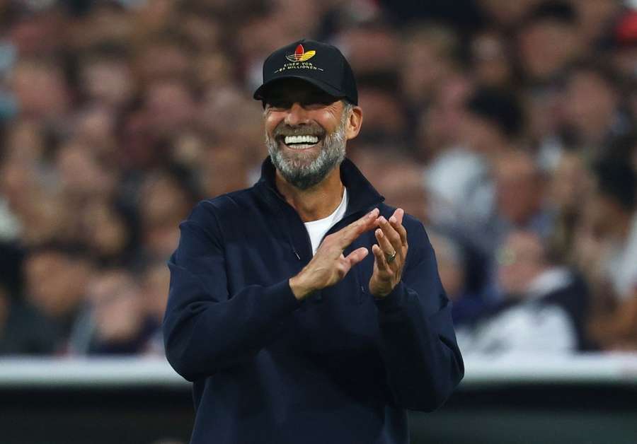 Klopp ist die Zufriedenheit anzumerken Klopp ist die Zufriedenheit anzumerken