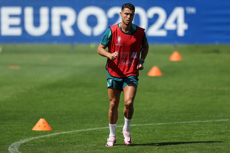 Cristiano Ronaldo beim Training.