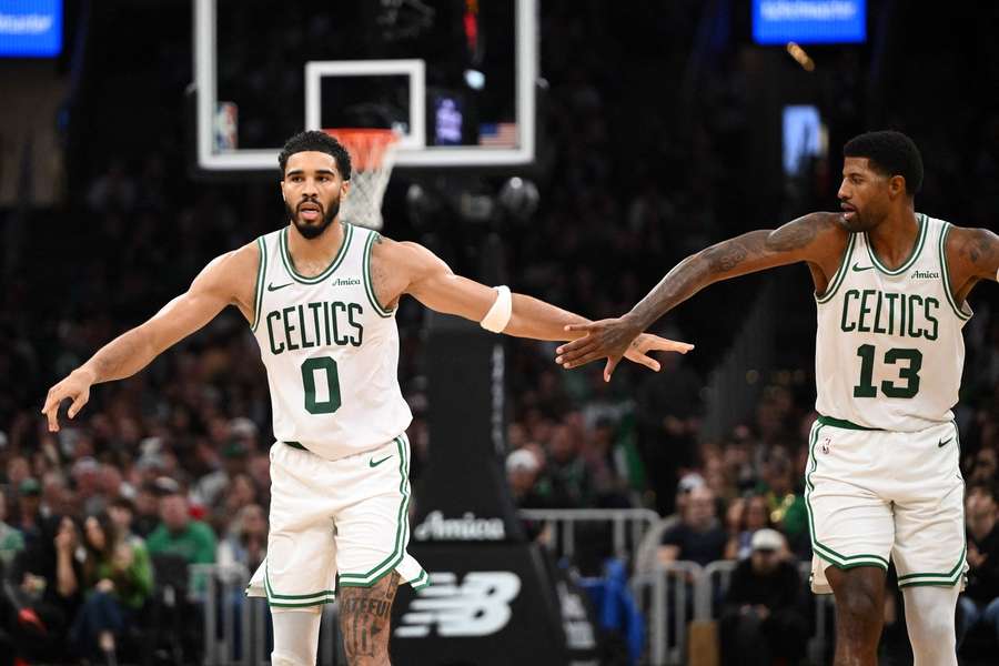 Tatum and George at Boston