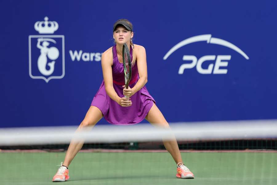 Linda Klimovicova podczas tegorocznego turnieju WTA 125 w Warszawie