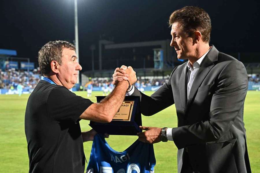 Gheorghe Hagi, alături de Gheorghe Popescu