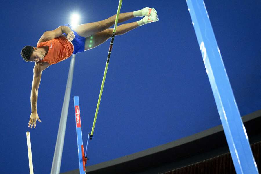 Thiago Braz tijdens de Diamond League in Zürich in 2022