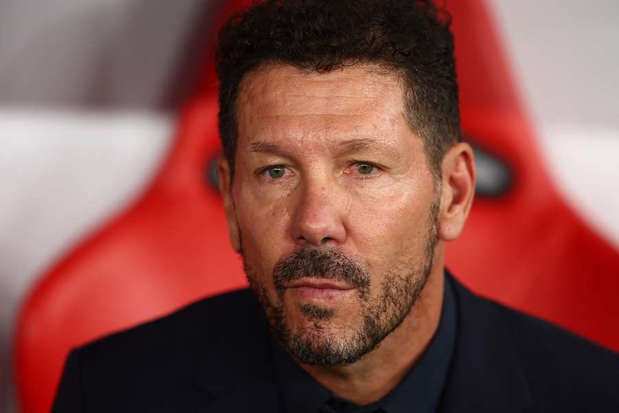 Simeone înainte de meci