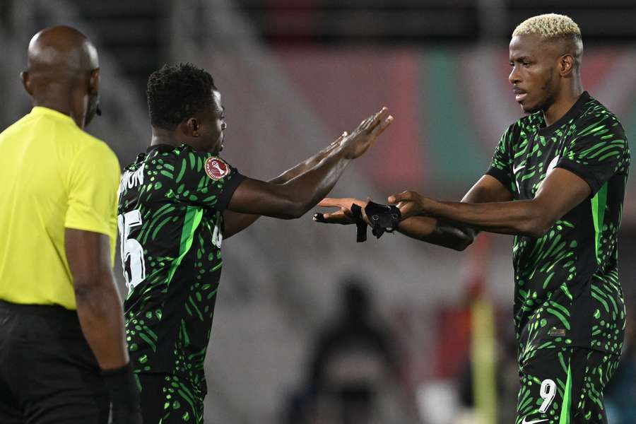 Osimhen (r.) traf doppelt für Nigeria Osimhen (r.) traf doppelt für Nigeria