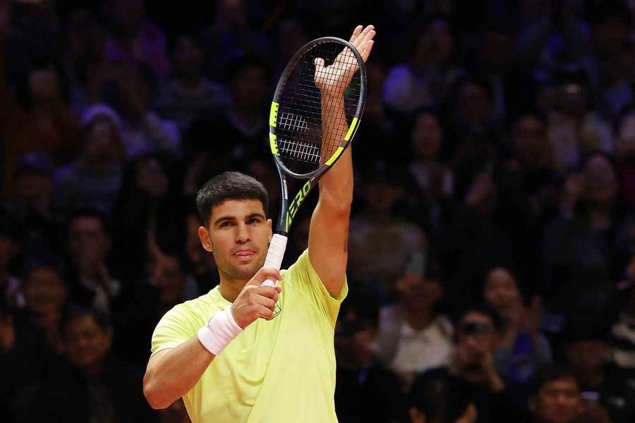 Alcaraz jubelt in Südkorea Alcaraz jubelt in Südkorea