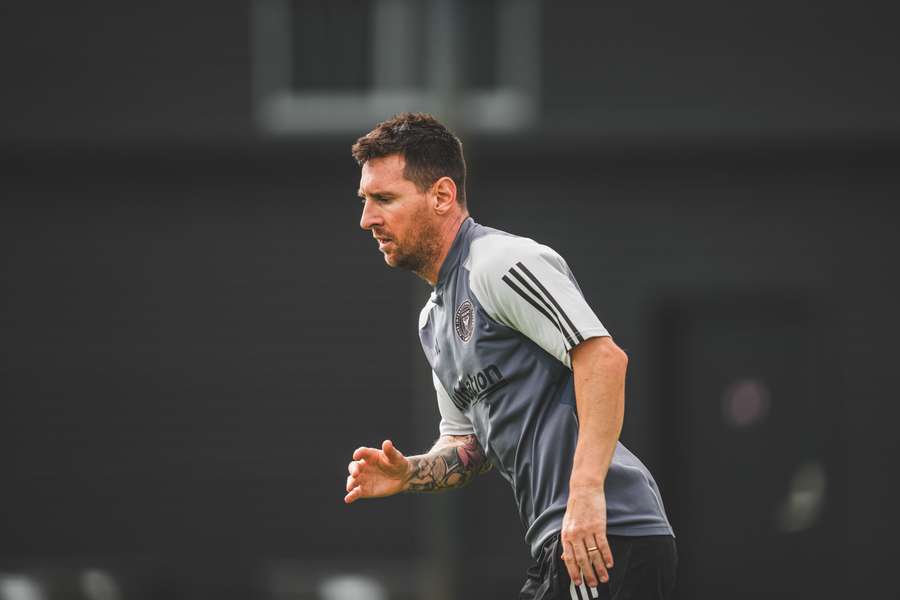 Messi no treino do Inter Miami