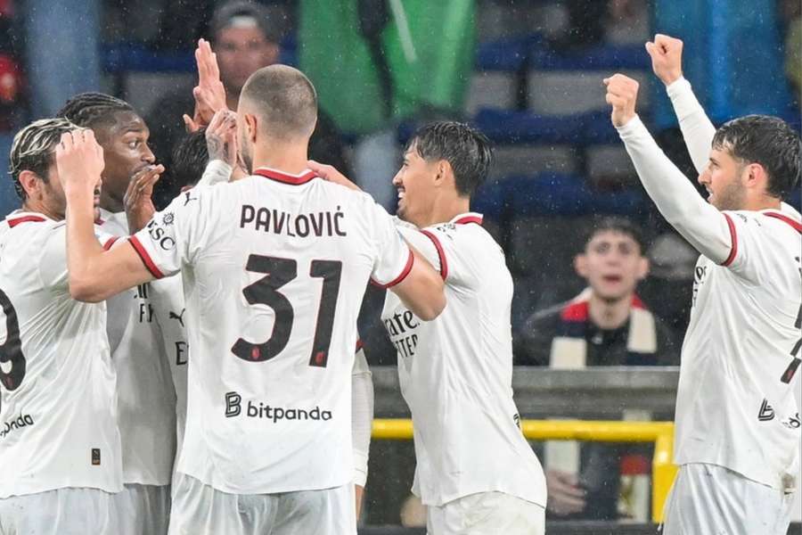 O Milan arrancou uma virada no segundo tempo