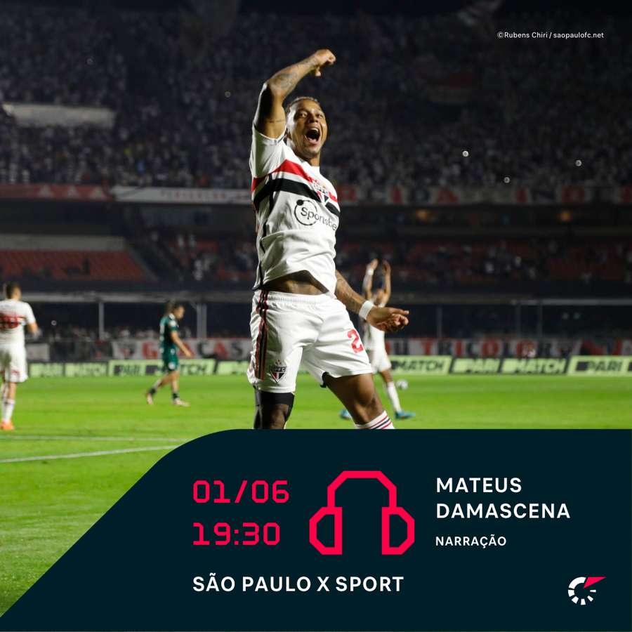 Sport x São Paulo: onde assistir ao vivo, horário e escalações