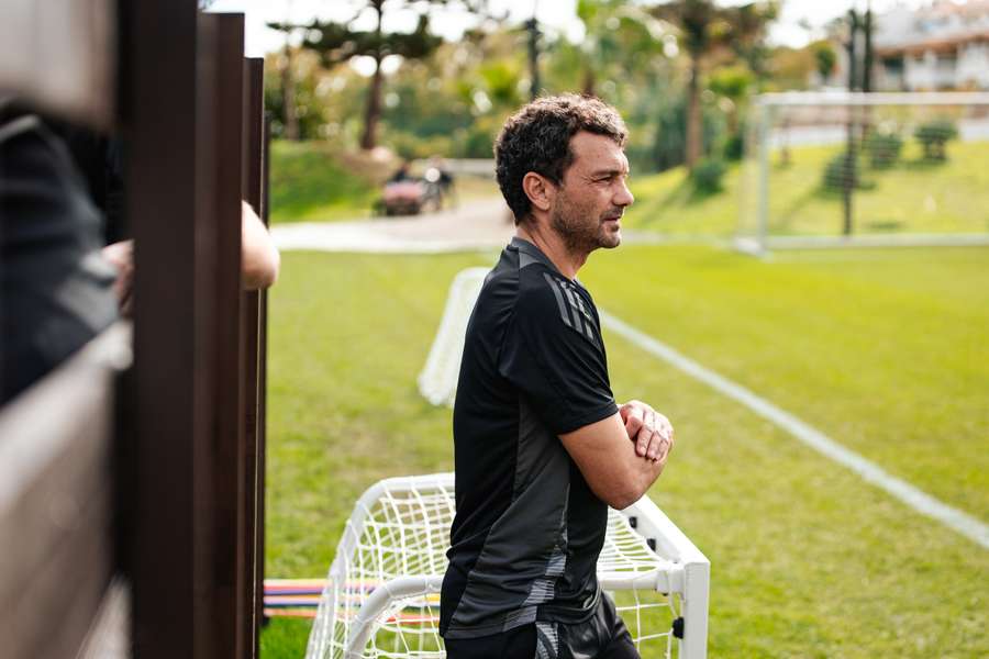 Luboš Loučka během španělského soustředění sparťanské rezervy.