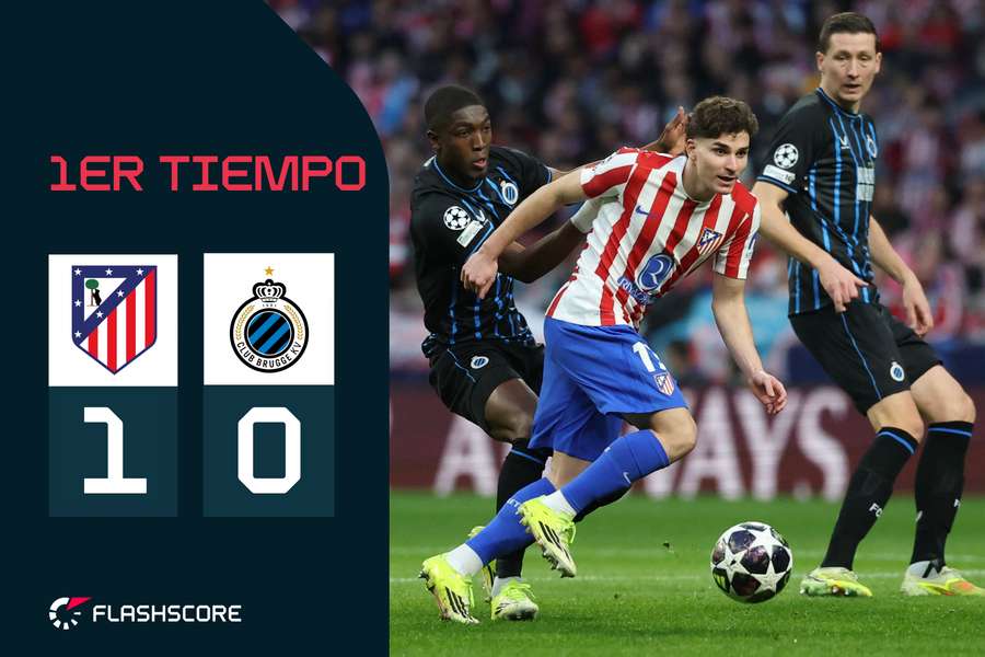 Julián Álvarez, ante la zaga del Brujas