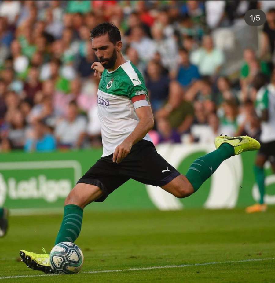 Jordi Figueras, con el Racing