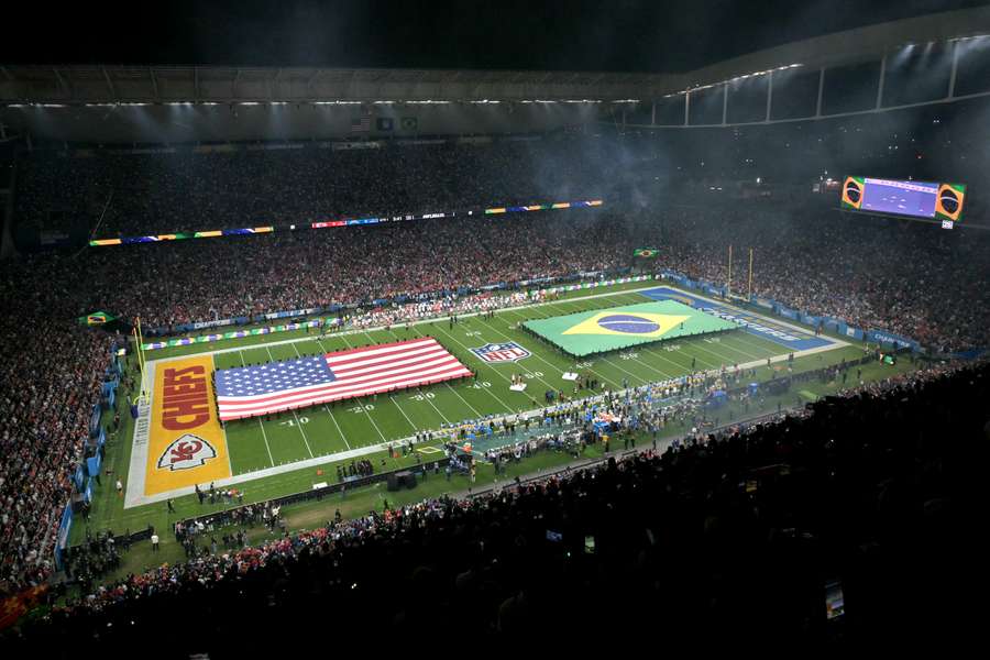 A NFL realizou o segundo jogo no Brasil em 2025, em São Paulo A NFL realizou o segundo jogo no Brasil em 2025, em São Paulo