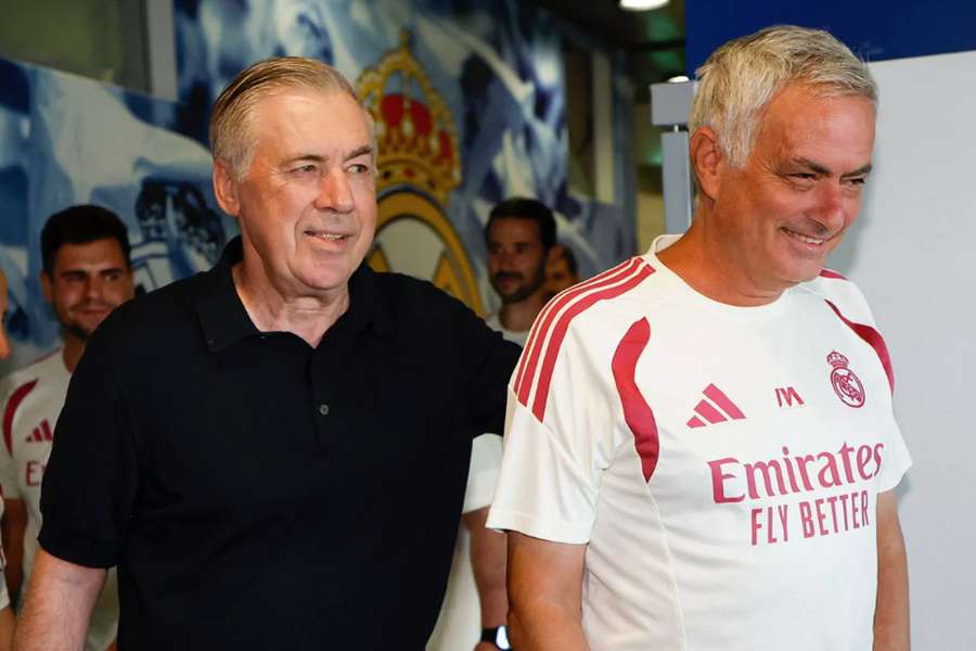 Ancelotti, junto a Mourinho