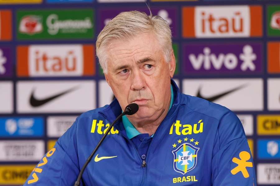 Carlo Ancelotti, treinador da seleção brasileira