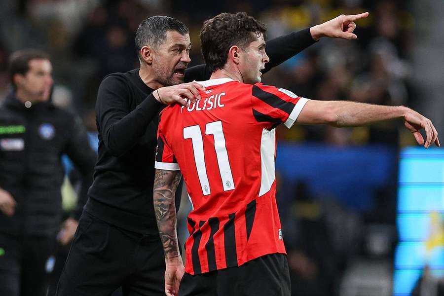 Pulisic com Sérgio Conceição