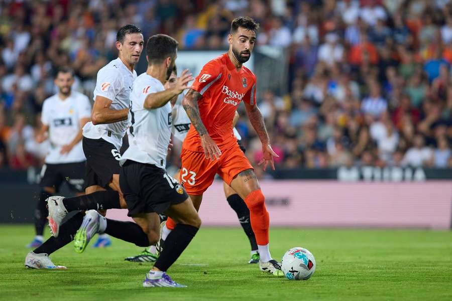 Brais Mendez played well for Real Sociedad Brais Mendez played well for Real Sociedad