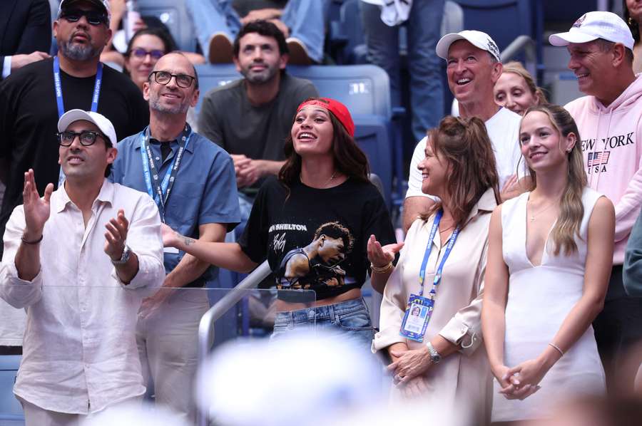 Trinity Rodman chegou a tempo de ver Ben Shelton