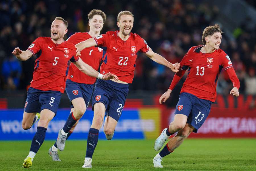 Tomáš Souček is a vital part of the midfield for Czech Republic