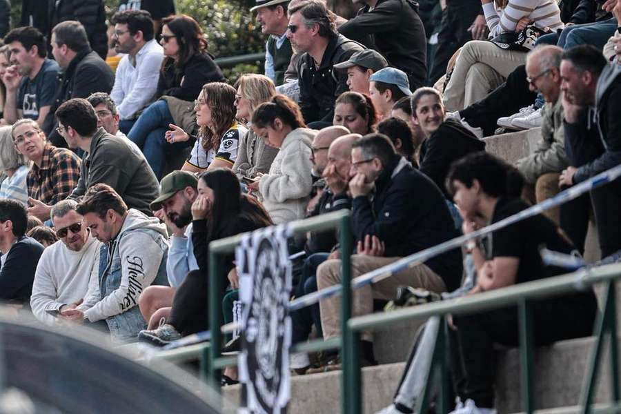 Adeptos do Boavista no apoio à equipa