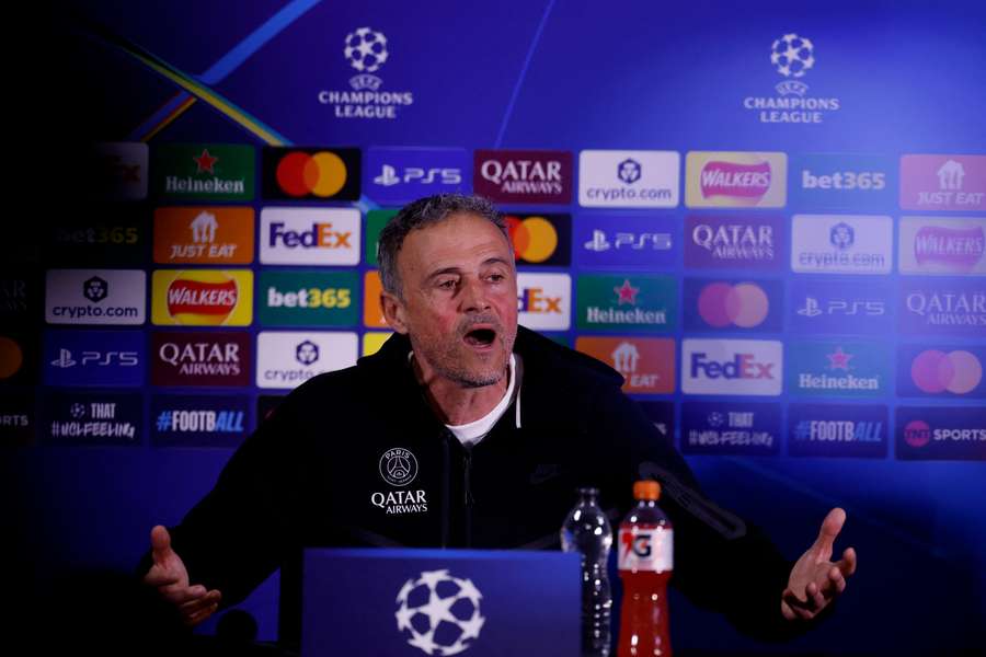Luis Enrique, treinador do PSG Luis Enrique, treinador do PSG