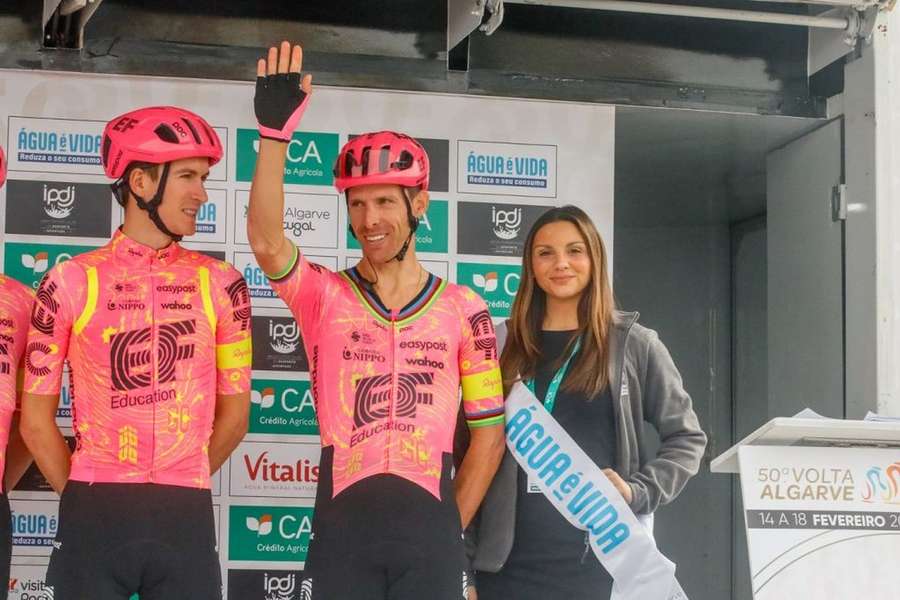 Rui Costa com a camisola da EF Education-Easy Post