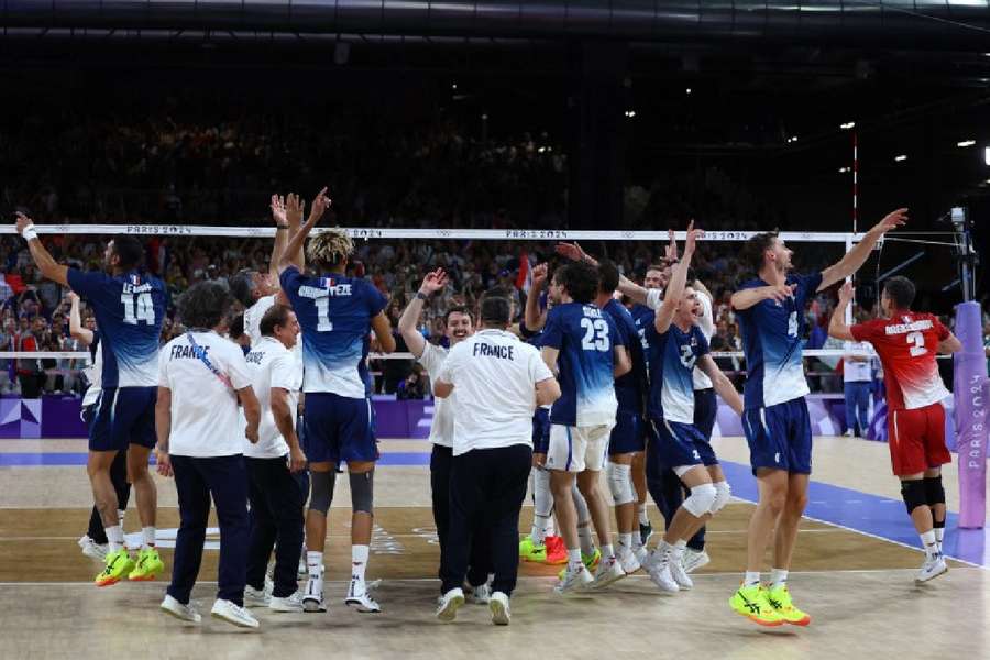 France celebrate their win