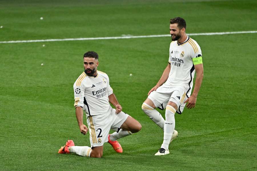 Dani Carvajal y Nacho Fernández en la pasada final de la Champions League
