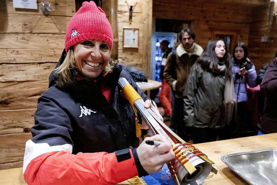 Deborah Compagnoni le 20 janvier au Al Passetto.