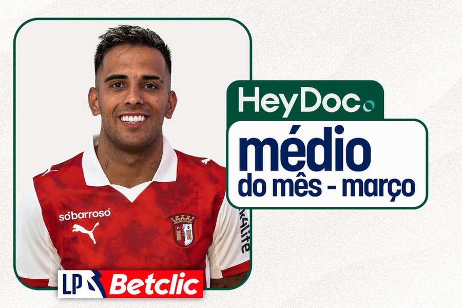 Zalazar, melhor médio do mês de março na Liga Portugal Zalazar, melhor médio do mês de março na Liga Portugal