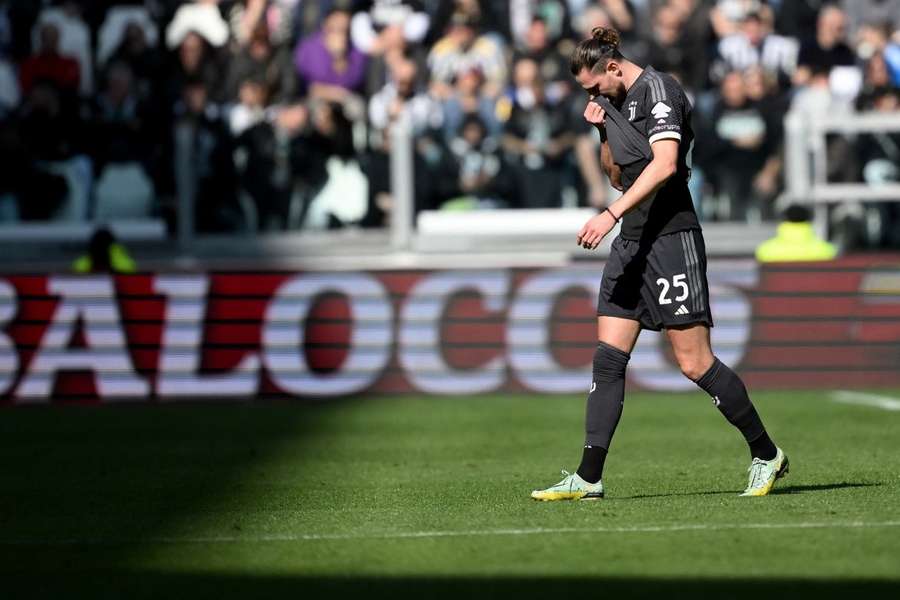 Adrien Rabiot com a Juventus no final de fevereiro