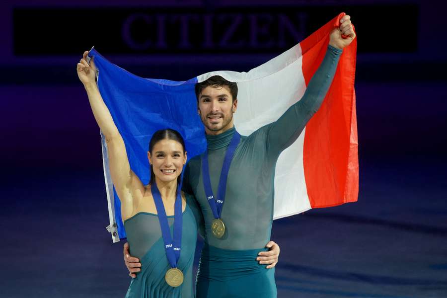 Cizeron et Fournier Beaudry, aux Championnats d'Europe.
