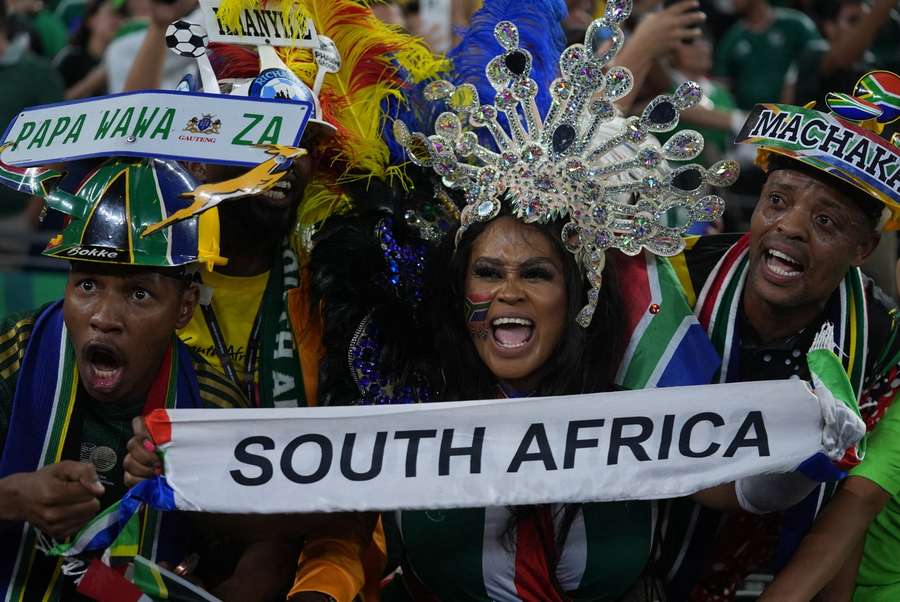 South Africans wildly celebrated their World Cup passage 
