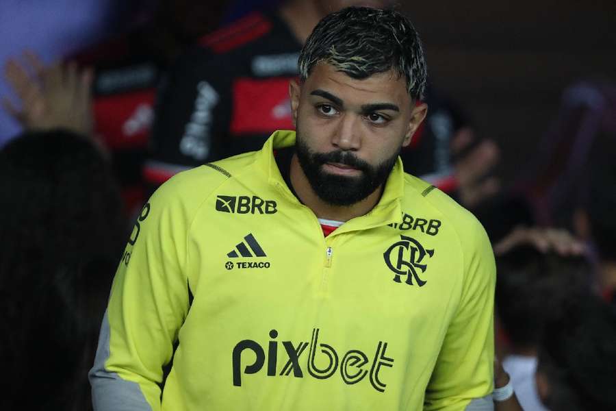 Gabriel Barbosa antes do clássico contra o Vasco 