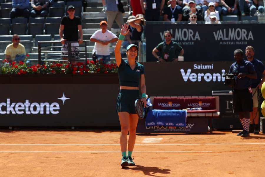 Sorana Cirstea celebrates win