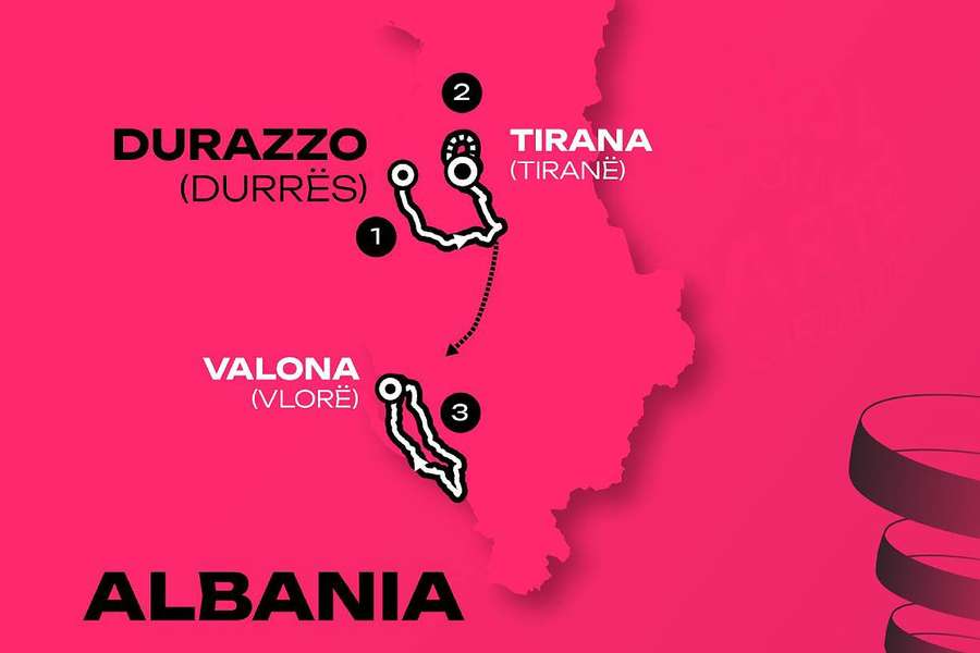 El Giro de Italia 2025 saldrá de Albania