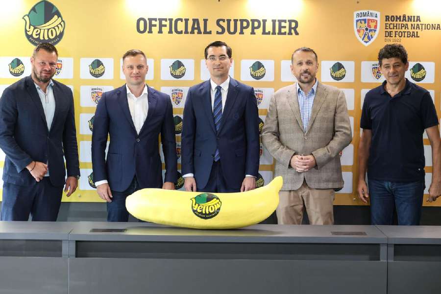 Apresentação do novo patrocinador da seleção romena