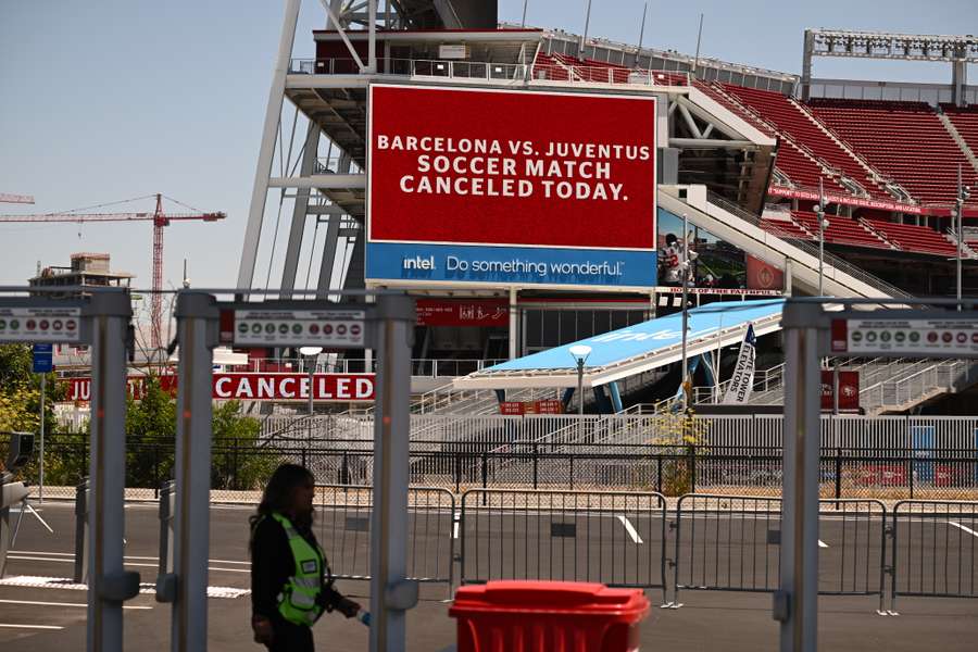 O jogo Barça-Juventus não pôde ser disputado