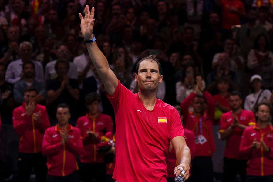 Rafa Nadal, tras su partido ante Van de Zandschulp en Málaga