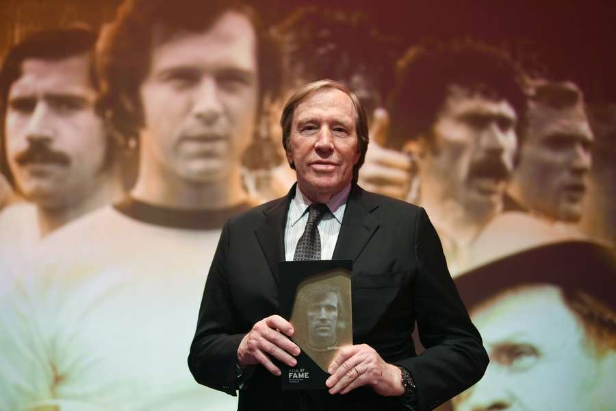 Netzer 2019 bei der Aufnahme in die "Hall of Fame" des deutschen Fußball-Museums