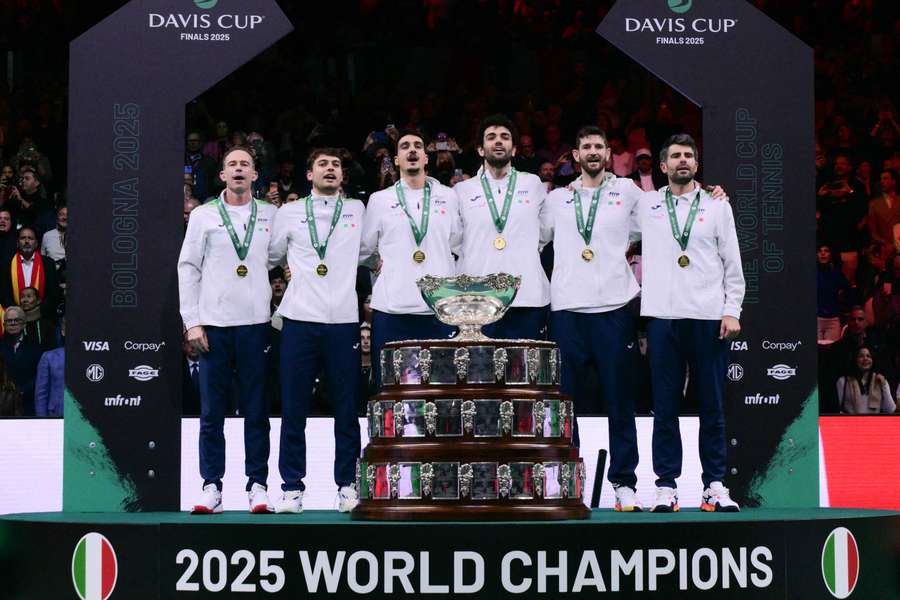 Gli azzurri autori dell'impresa